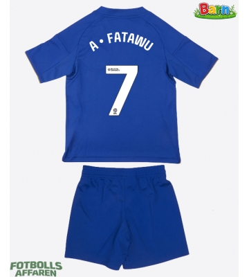 Leicester City Issahaku Fatawu #7 Hemmaställ Barn 2025-26 Kortärmad (+ Korta byxor)